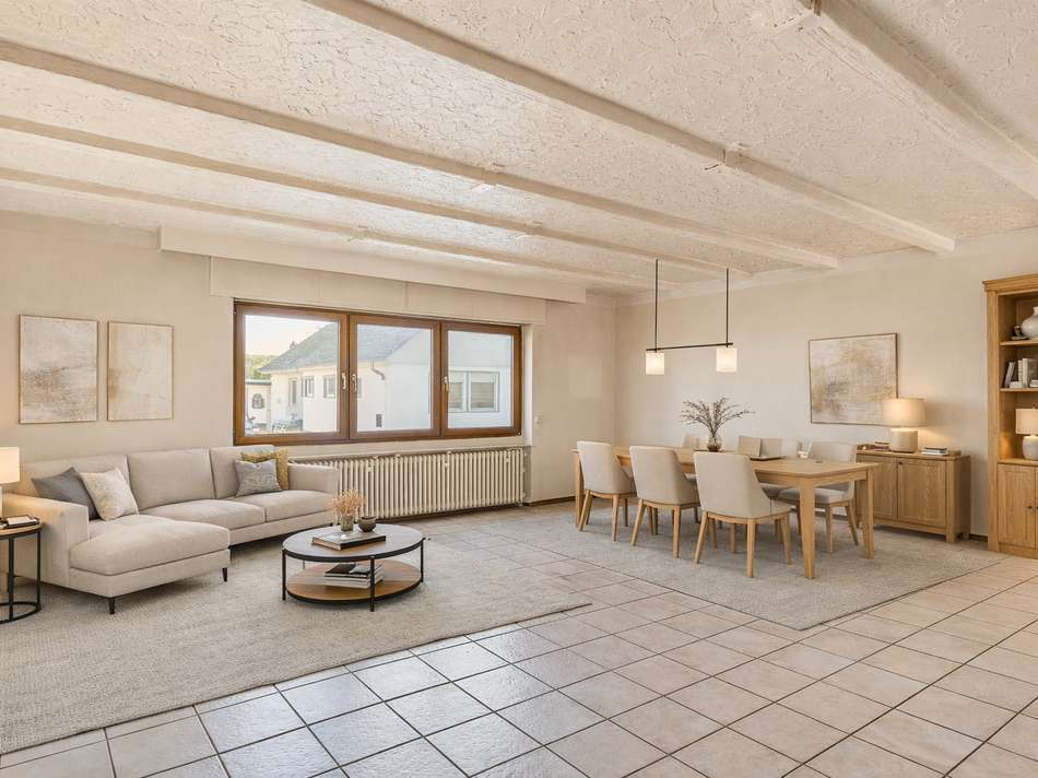 Wohnzimmer - digitales staging