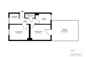 Gemütliche 2-Zimmer Wohnung mit großzügiger Terrasse – Die vollständige Adresse der Immobilie erhältst du vom Anbieter., 28309 Sebaldsbrück, Bremen – Vorschaubild 9