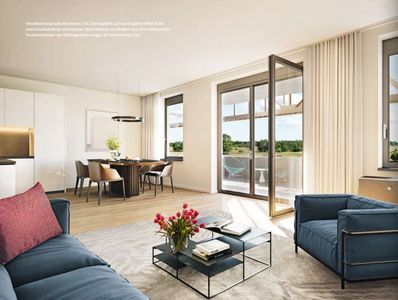 2-Zimmer-Suite mit separater Küche und Südbalkon im Denkmal am Flugfeld