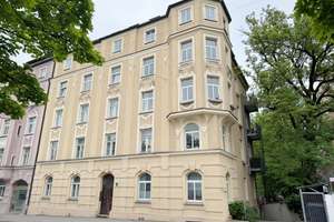 3 Zi. Altbauwohnung m. Süd-BLK zur ruhigen Ensemblegartenseite München Maxvorstadt Nähe Maßmannpark