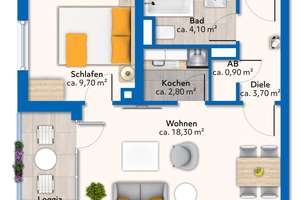 „Investmentchance“
Vermietete 1,5-Zimmer-Wohnung 
im beliebten Rheingauviertel – Die vollständige Adresse der Immobilie erhältst du vom Anbieter., 65197 Rheingauviertel / Hollerborn, Wiesbaden – Vorschaubild 2