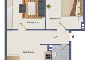Saarn. Balkon. Hochparterre. – Attraktive 2-Zimmer-Wohnung – 45481 Saarn, Mülheim an der Ruhr – Vorschaubild 13