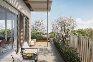 Exklusives Penthouse: Freiraum mit sehr großzügigem Wohn-/Essbereich und zwei Terrassen