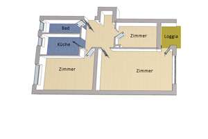 IMMOBERLIN.DE - Attraktive Wohnung mit Loggia in sehr guter Wohnlage – Die vollständige Adresse der Immobilie erhältst du vom Anbieter., 14165 Zehlendorf, Berlin – Vorschaubild 6