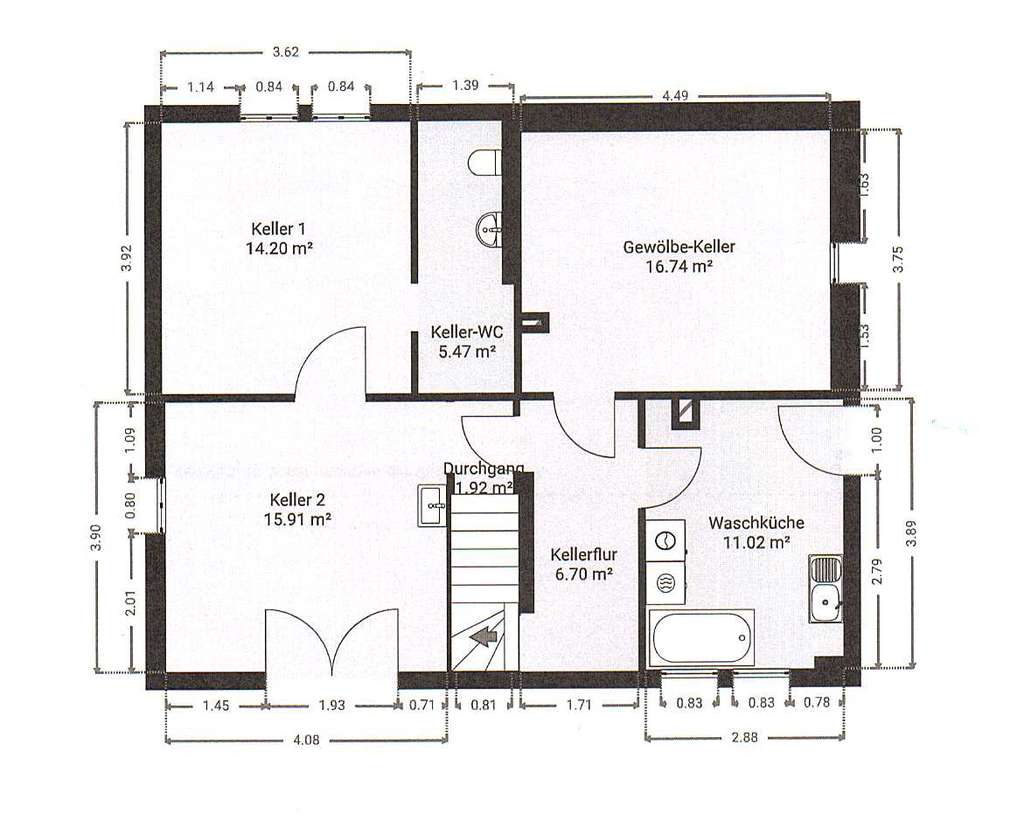 Immobilie in Urbach - URBACH- DHH MIT CHARME IN SONNIGER LAGE, GROßE GARAGE U. GRUNDSTÜCK MIT PERSPEKTIVE - Bild 4