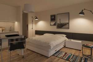 ** Erstbezug - 1 Raum-Apartment in modernem Neubau mit Einbauküche, Balkon & Duschbad ** – Kohlenstraße 23, 4107 Zentrum-Südost, Leipzig – Vorschaubild 2