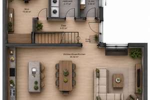 Neubau einer modernen, massiv und individuell gebauten Doppelhaushälfte in Bochum-Stiepel – Die vollständige Adresse der Immobilie erhältst du vom Anbieter., 44797 Stiepel, Bochum – Vorschaubild 6