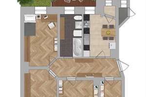 5,5 % Sonder AfA +++ 4 Zimmerwohnung mit Balkon und eigenem Gartenanteil – Blumenstraße 16, 4105 Zentrum-Nord, Leipzig – Vorschaubild 11