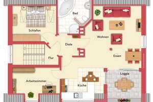 Dreifamilienhaus! Großer Garten und Wintergarten, Balkon, Loggia, Stellplätze, am Ortsrand in Rhade – Recklinghausen (Kreis) – Vorschaubild 24