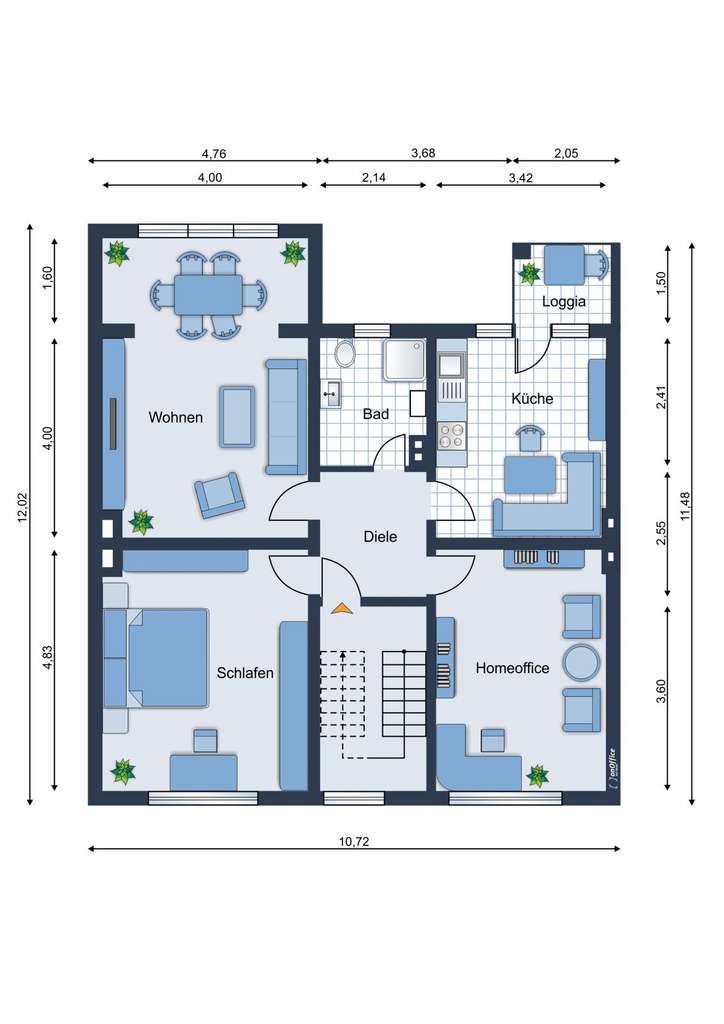 PROVISIONSFREI++HELLE  GUT AUFGETEILTE  3 ZKDB + SICHERE GELD-ANLAGE MIT SOFORTIGER MIETEINNAHME ++
