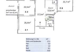 WG-Gründung (6 P.) in schöner Altbauvilla // 1km bis TUHH – Die vollständige Adresse der Immobilie erhältst du vom Anbieter., 21075 Heimfeld, Hamburg – Vorschaubild 3