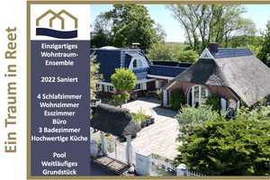 Ihr exklusiver Wohntraum! Ein reetgedecktes Ensemble zum Leben und z.B. Arbeiten unter einem Dach! – Edschenburger Weg 5, 26935 Wesermarsch (Kreis) – Vorschaubild 1