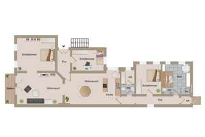 Bezugsfrei: 5-Zimmer-Wohnung mit Sauna und Balkon nahe Ku’damm – Die vollständige Adresse der Immobilie erhältst du vom Anbieter., 10787 Schöneberg, Berlin – Vorschaubild 20