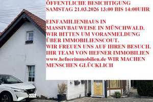*NEU* ÖFFENTLICHE BESICHTIGUNG  SAMSTAG 21.03.2026 13:00 BIS 14:00UHR – Die vollständige Adresse der Immobilie erhältst du vom Anbieter., 55595 Münchwald – Vorschaubild 1