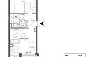 Neuwertige 2 Zimmer Wohnung mit gehobner Ausstattung und Einbauküche – Niersteiner strasse 20, 64295 Darmstadt-West, Darmstadt – Vorschaubild 2