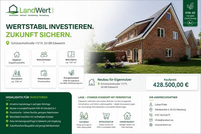 Für junge Familien! Neubau Doppelhaushälfte im Nachhaltigen KfW-40-Standard mit QNG Zertifizierung.