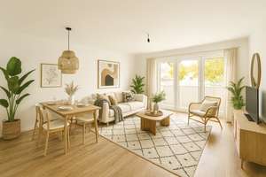 Provisionsfrei - Exklusive, vollständig renovierte 3-Zimmer-Wohnung mit Balkon und EBK 