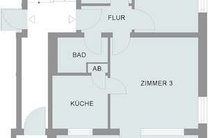 Citynahe Drei-Zimmer-Wohnung im Erdgeschoss mit Balkon – Falkenstraße 31, 28195 Bahnhofsvorstadt, Bremen – Vorschaubild 2