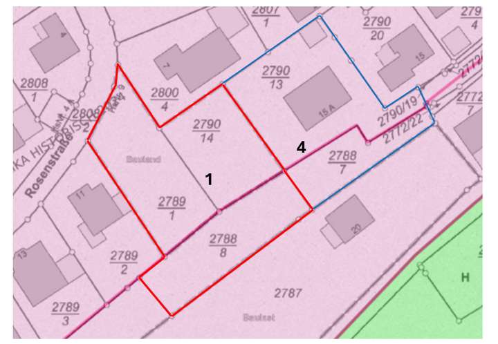 Grundriss Rosenstrasse 9 mit A