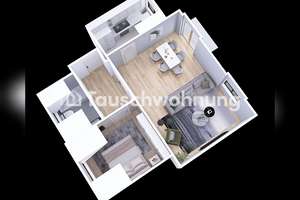 Tauschwohnung: Zwei-Raumwohnung in ruhiger Lage mit Balkon und  Einbauküche