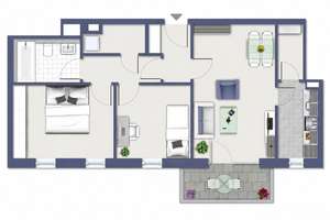 Lebendig wohnen: 3-Zimmer-Wohnung in Marchwitzastraße – Marchwitzastraße 29A, 12681 Marzahn, Berlin – Vorschaubild 2