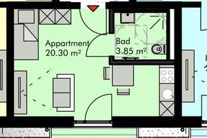Neubau 1 Zi. EG-Wohnung mit EBK +TG Stellplatz + Keller nahe Klinikum/Uni  – Waldweidenweg 9, 93053 Oberisling-Graß, Regensburg – Vorschaubild 8