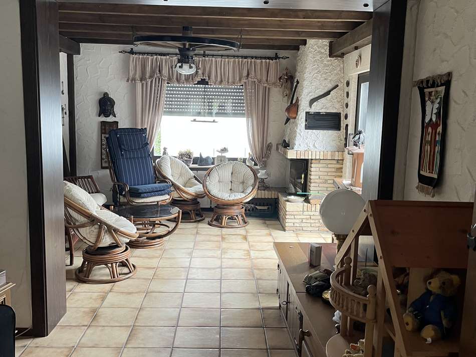 Blick ins Kaminzimmer