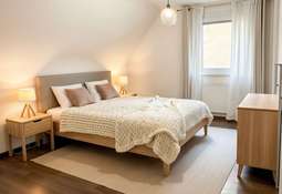 Schlafzimmer - mit Einrichtung