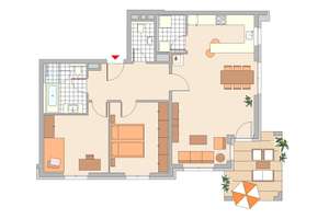 3 Zimmer EG Wohnung mit Terrasse und Gartennutzung – Mainzer Straße 16, 65185 Südost, Wiesbaden – Vorschaubild 6