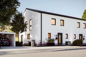 neue Doppelhaushälfte (Haus F) KFW 55 in der Ortsmitte – Die vollständige Adresse der Immobilie erhältst du vom Anbieter., 86856 Hiltenfingen – Vorschaubild 2