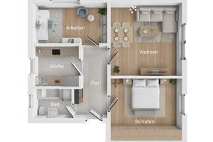 Ein Ort für Alltag und Rückzug  – 3 Zimmer-Wohnung mit Stellplatz in Fischbach – Die vollständige Adresse der Immobilie erhältst du vom Anbieter., 90475 Fischbach, Nürnberg – Vorschaubild 5