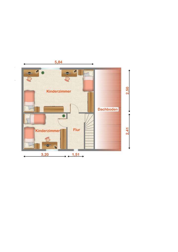 Grundriss Obergeschoss