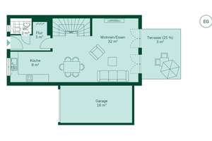 Wunderschönes Reihenhaus mit 4-Zi., Grundstück, Keller und Dachterrasse – Kirschgärten 87, 45665 Recklinghausen – Vorschaubild 12