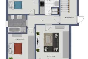 Helle Obergeschosswohnung mit Balkon in zentraler Lage von Westerstede! – Die vollständige Adresse der Immobilie erhältst du vom Anbieter., 26655 Westerstede – Vorschaubild 11