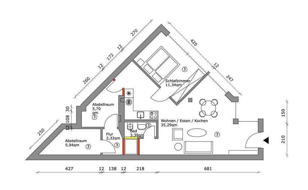 Immobilie in Weiterstadt - Einheit mit genehmigter Umnutzung zu Wohnraum - Bild 4