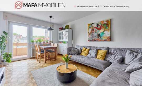Wohnen in zentraler Lage  – Maisonette-Wohnung mit Dachloggia und Balkon