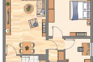 3 Zimmer mit Balkon und Aufzug! – 44319 Wickede, Dortmund – Vorschaubild 3