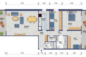 Bezugsfrei in Kürze, lichtdurchflutete 4-Zimmer Wohnung – Augsut-Macke-Weg 4, 81477 Solln, München – Vorschaubild 11