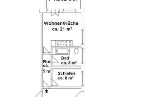 Gemütliche 1-Raumwohnung mit großzügiger Terasse – An der Enckekaserne 18, 39110 Stadtfeld West, Magdeburg – Vorschaubild 10