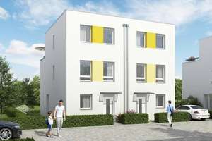 Moderne Doppelhaushälfte (Neubau 2023) mit Studio & 2 Terrassen in Hünfeld – ab sofort zu vermieten – Die vollständige Adresse der Immobilie erhältst du vom Anbieter., 65597 Hünfelden – Vorschaubild 2