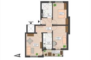3-Zi-Neubau-Wohnung mit EBK, Fußbodenheizung, Balkon & eigenem Stellplatz vor dem Haus – Steinstraße 124, 14480 Am Stern, Potsdam – Vorschaubild 17