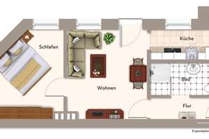Ihr neues Zuhause: Gemütliche 2-Raumwohnung im Erdgeschoss! – Wolfenbütteler Straße 48, 39112 Sudenburg, Magdeburg – Vorschaubild 10