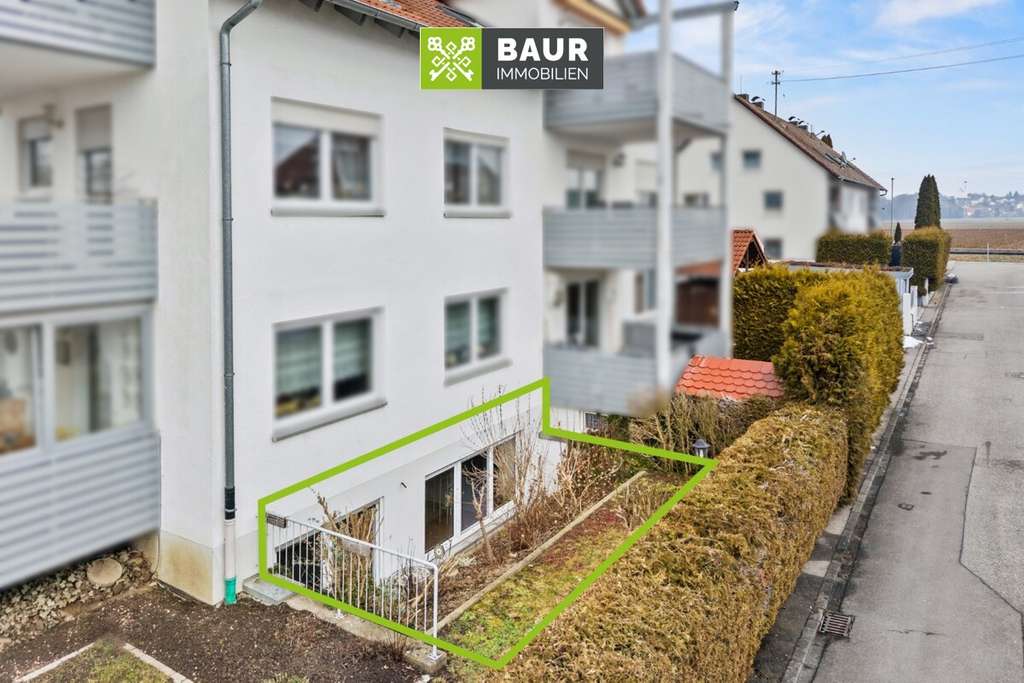 Immobilie in Vöhringen - 360° | Ruhige Souterrainwohnung in gepflegter Wohnanlage in Vöhringen - Bild 3