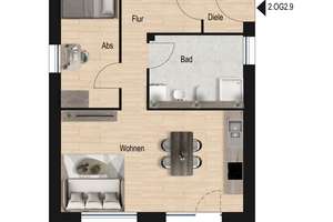 3-Zi.-Wohnung im 2. OG, Balkon, inkl. neuer Einbauküche, Aufzug! KFW 40-QNG-Standard! – Die vollständige Adresse der Immobilie erhältst du vom Anbieter., 73084 Salach – Vorschaubild 14