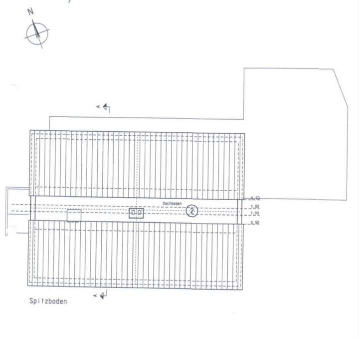 Grundriss Spitzboden