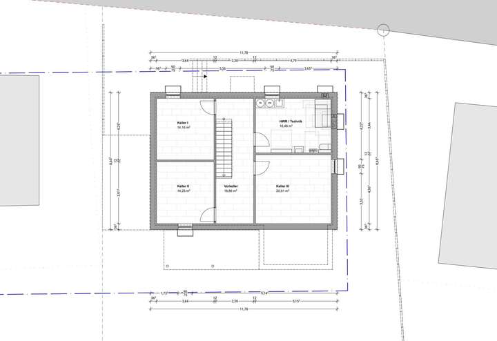 Grundriss Keller