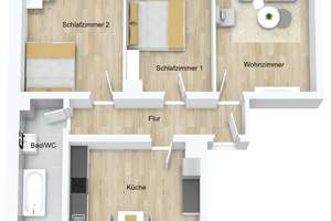 Einziehen oder Rendite sichern: Bezugsfreie 3-Zimmer-Wohnung mit Balkon in gefragter Lage! – Die vollständige Adresse der Immobilie erhältst du vom Anbieter., 76437 Rastatt – Vorschaubild 10