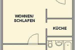 Ruhig gelegene 1-Raum-Wohnung mit Balkon – Max-Opitz-Str. 2, 9123 Chemnitz – Vorschaubild 2
