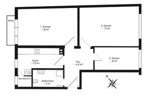 Charmante Wohnung mit Balkon in begehrter Uhlenhorst-Lage 22085 nahe Mühlenkamp – courtagefrei – Die vollständige Adresse der Immobilie erhältst du vom Anbieter., 22085 Uhlenhorst, Hamburg – Vorschaubild 20