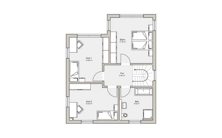 Grundriss Obergeschoss